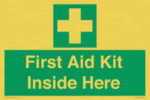 First Aid Kit Inside Here
